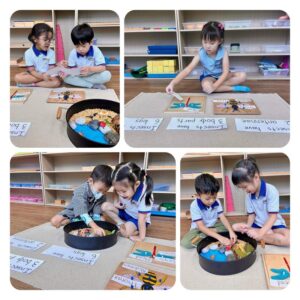 Kids Doing Montessori Classroom Activities