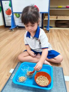 Montessori Pink Tower Sensorial Activity